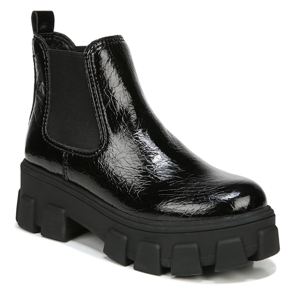 Sam Edelman Black Platform Chelsea Boots